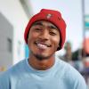 imageDALIX Ice Bear Embroidered Beanie Hat Polar Bear Cozy Knit Cap Cold Weather MensRed