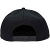 imageDALIX NASA Worm Embroidered Snapback Flat Billed HatBlack