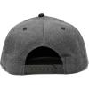imageDALIX NASA Worm Embroidered Snapback Flat Billed HatBlack Dark Gray