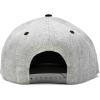 imageDALIX NASA Worm Embroidered Snapback Flat Billed HatBlack Light Gray