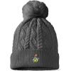 imageDALIX Sorcerer Frog Cable Knit Pom Beanie Soft Stretch Skully Warm Fuzzy Faux Sherpa Winter Ski BeanieCharcoal Gray