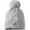 imageDALIX Sorcerer Frog Cable Knit Pom Beanie Soft Stretch Skully Warm Fuzzy Faux Sherpa Winter Ski BeanieGray