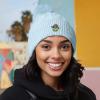 imageDALIX Sorcerer Frog Cable Knit Pom Beanie Soft Stretch Skully Warm Fuzzy Faux Sherpa Winter Ski BeanieLight Blue