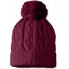 imageDALIX Sorcerer Frog Cable Knit Pom Beanie Soft Stretch Skully Warm Fuzzy Faux Sherpa Winter Ski BeanieMaroon