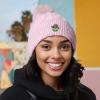 imageDALIX Sorcerer Frog Cable Knit Pom Beanie Soft Stretch Skully Warm Fuzzy Faux Sherpa Winter Ski BeanieOrchid