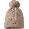 imageDALIX Sorcerer Frog Cable Knit Pom Beanie Soft Stretch Skully Warm Fuzzy Faux Sherpa Winter Ski BeanieTan