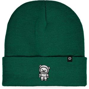 imageDALIX Ice Bear Embroidered Beanie Hat Polar Bear Cozy Knit Cap Cold Weather MensGreen