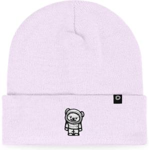 imageDALIX Ice Bear Embroidered Beanie Hat Polar Bear Cozy Knit Cap Cold Weather MensLavender