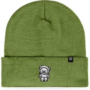 imageDALIX Ice Bear Embroidered Beanie Hat Polar Bear Cozy Knit Cap Cold Weather MensOlive