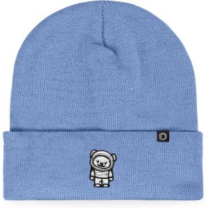 imageDALIX Ice Bear Embroidered Beanie Hat Polar Bear Cozy Knit Cap Cold Weather MensPeriwinkle