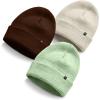 imageDALIX Beanie Soft Knit 3 Pack Stretch Skully Warm Winter SkiColor 11