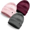 imageDALIX Beanie Soft Knit 3 Pack Stretch Skully Warm Winter SkiColor 16