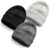 imageDALIX Beanie Soft Knit 3 Pack Stretch Skully Warm Winter SkiColor 3