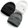 imageDALIX Beanie Soft Knit 3 Pack Stretch Skully Warm Winter SkiColor 5