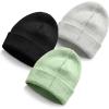 imageDALIX Beanie Soft Knit 3 Pack Stretch Skully Warm Winter SkiColor 7