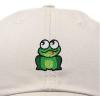 imageDALIX Cute Exotic Frog Hat Womens Embroidered Baseball CapBeige