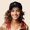 imageDALIX Cute Exotic Frog Hat Womens Embroidered Baseball CapBlack