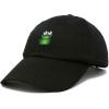imageDALIX Cute Exotic Frog Hat Womens Embroidered Baseball CapBlack
