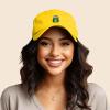 imageDALIX Cute Exotic Frog Hat Womens Embroidered Baseball CapGold