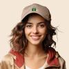 imageDALIX Cute Exotic Frog Hat Womens Embroidered Baseball CapKhaki