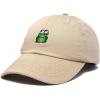 imageDALIX Cute Exotic Frog Hat Womens Embroidered Baseball CapKhaki