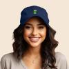 imageDALIX Cute Exotic Frog Hat Womens Embroidered Baseball CapNavy Blue