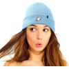 imageDALIX Ghost Life Embroidered Beanie Hat Knit Cap Cold Weather WomensBaby Blue