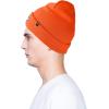 imageDALIX Ghost Life Embroidered Beanie Hat Knit Cap Cold Weather WomensNeon Orange