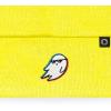 imageDALIX Ghost Life Embroidered Beanie Hat Knit Cap Cold Weather WomensNeon Yellow