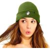 imageDALIX Ghost Life Embroidered Beanie Hat Knit Cap Cold Weather WomensOlive