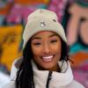 imageDALIX K Pop Heart Embroidered Beanie Snap Cute Warm Winter Knit Hat for WomenBeige