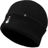 imageDALIX K Pop Heart Embroidered Beanie Snap Cute Warm Winter Knit Hat for WomenBlack