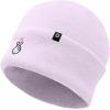 imageDALIX K Pop Heart Embroidered Beanie Snap Cute Warm Winter Knit Hat for WomenLavender