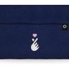 imageDALIX K Pop Heart Embroidered Beanie Snap Cute Warm Winter Knit Hat for WomenNavy Blue