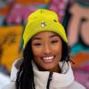 imageDALIX K Pop Heart Embroidered Beanie Snap Cute Warm Winter Knit Hat for WomenNeon Yellow