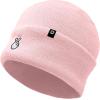 imageDALIX K Pop Heart Embroidered Beanie Snap Cute Warm Winter Knit Hat for WomenPink