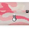 imageDALIX K Pop Heart Embroidered Beanie Snap Cute Warm Winter Knit Hat for WomenPink Camo