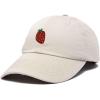 imageDALIX Strawberry Embroidered Cotton Dad Hat Fruit Adjustable Casual Baseball Cap Nature WomensBeige