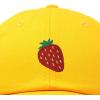 imageDALIX Strawberry Embroidered Cotton Dad Hat Fruit Adjustable Casual Baseball Cap Nature WomensGold