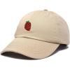 imageDALIX Strawberry Embroidered Cotton Dad Hat Fruit Adjustable Casual Baseball Cap Nature WomensKhaki