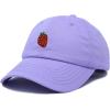 imageDALIX Strawberry Embroidered Cotton Dad Hat Fruit Adjustable Casual Baseball Cap Nature WomensLavender