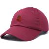 imageDALIX Strawberry Embroidered Cotton Dad Hat Fruit Adjustable Casual Baseball Cap Nature WomensMaroon