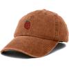 imageDALIX Strawberry Embroidered Cotton Dad Hat Fruit Adjustable Casual Baseball Cap Nature WomensWashed Orange