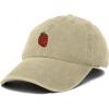 imageDALIX Strawberry Embroidered Cotton Dad Hat Fruit Adjustable Casual Baseball Cap Nature WomensWashed Stone White