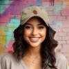 imageDALIX Strawberry Embroidered Cotton Dad Hat Fruit Adjustable Casual Baseball Cap Nature WomensWashed Stone White