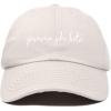 imageDALIX Gamma Phi Beta Cursive Sorority Hat Womens Embroidered CapBeige