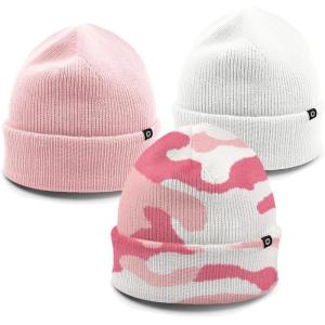 imageDALIX Beanie Soft Knit 3 Pack Stretch Skully Warm Winter SkiColor 17