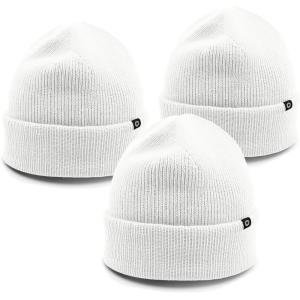 imageDALIX Beanie Soft Knit 3 Pack Stretch Skully Warm Winter SkiColor 18