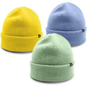 imageDALIX Beanie Soft Knit 3 Pack Stretch Skully Warm Winter SkiColor 19