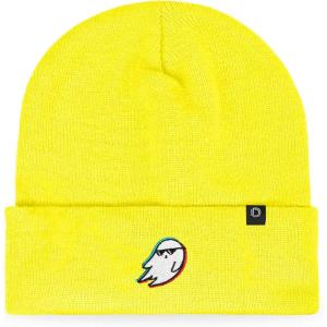imageDALIX Ghost Life Embroidered Beanie Hat Knit Cap Cold Weather WomensNeon Yellow